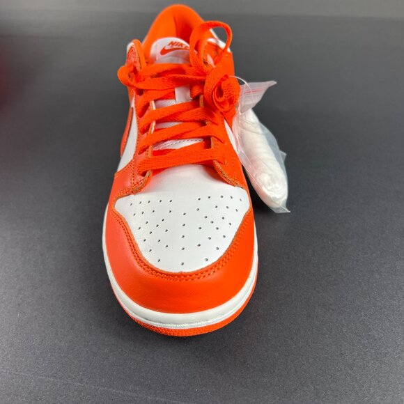 Nike Dunk Low Shoes Men's 8.5 Syracuse 2020 Orange & White Sneakers CUI726-101 - Picture 2 of 13
